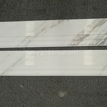 Cheap Price White Volakas Marble Flooring Border Stone